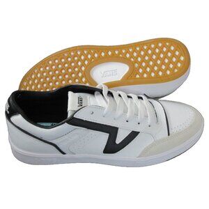 Vans Men's Lowland Cc Jmp R Court True White Black Leather Shoes Sizes NIB